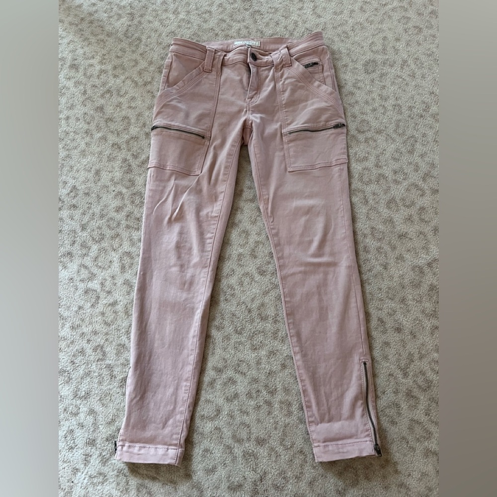 Stylish Joie Park Skinny Pants Pink Blush Women's Cargo Pants